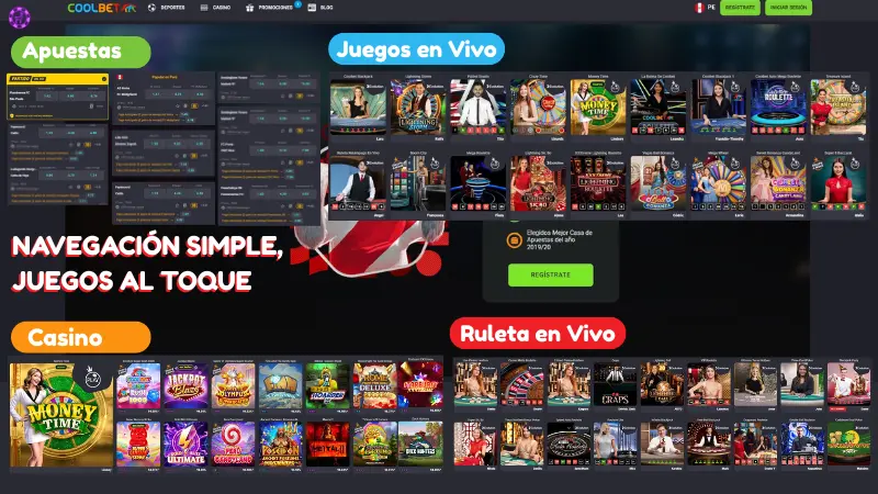 coolbet lobby interfaz peru