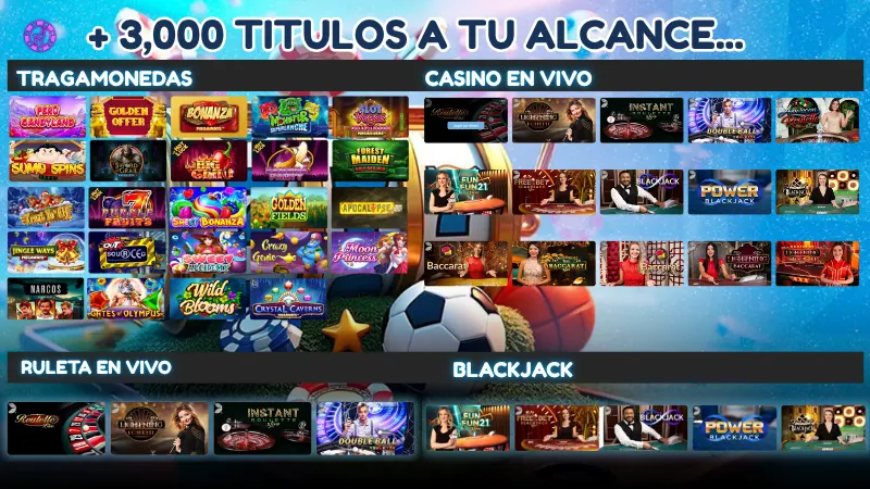 Catálogo de juegos y tragamonedas en Apuesto Perú
