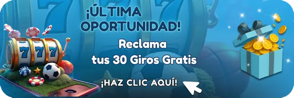 Reclama tus 30 giros gratis en el casino Apuesto Perú